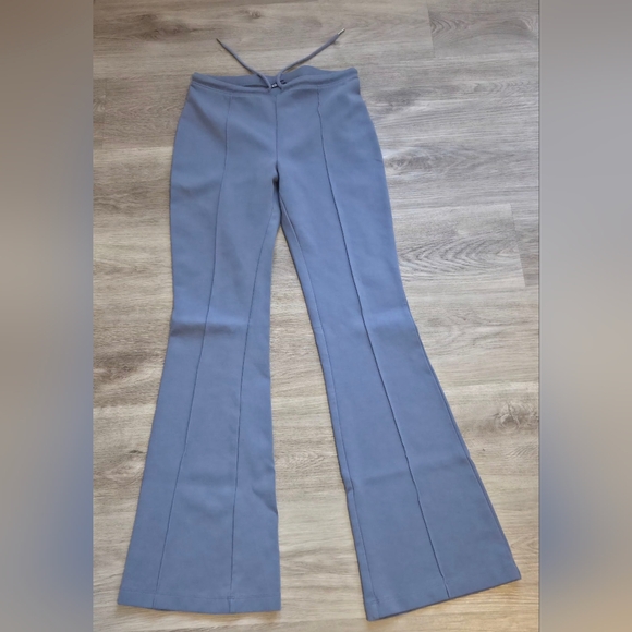 Zara Stylish Blue Flare Pants - Picture 2 of 6